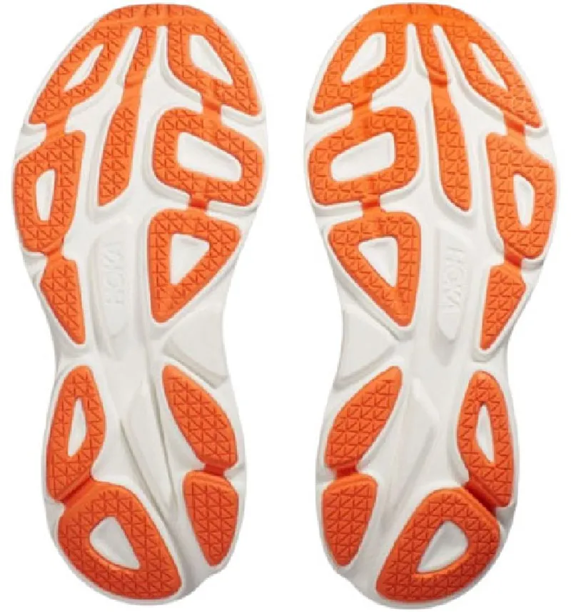 Hoka One One Men's Bondi 8 Coastal Sky/Vibrant Orange - WIDE-5